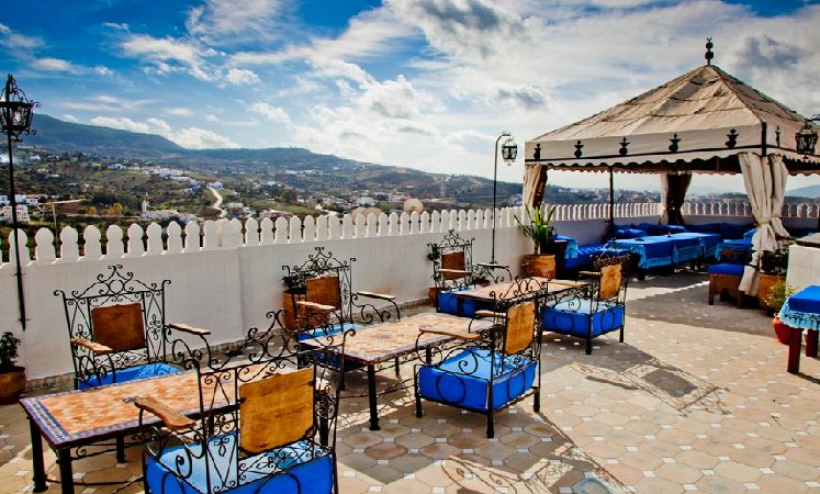 Hotel Dar Mounir Hotel Chefchaouen Riad Chefchaouen :  Restaurant