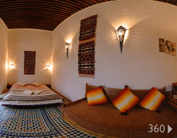 Riad Felloussia Hotel Meknes Riad Meknes : Exemple de chambre